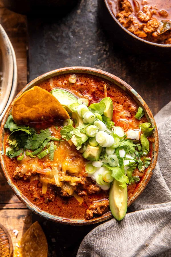Spicy Buffalo turkey chili