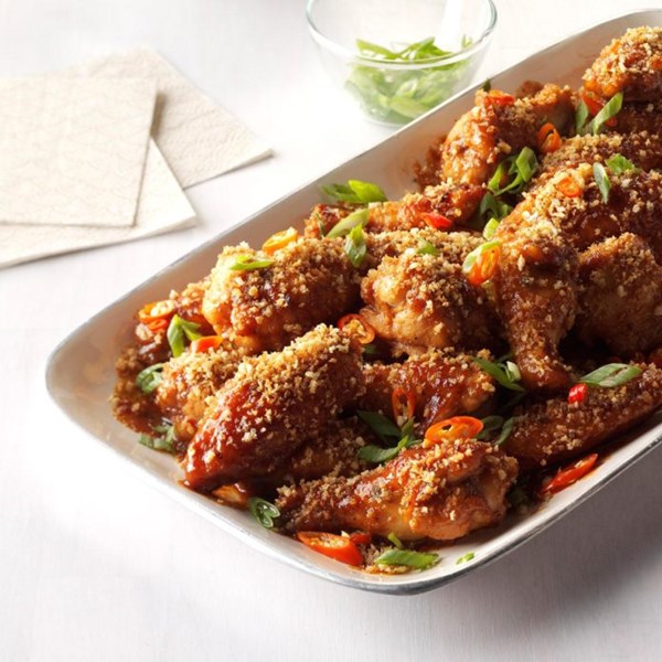 Spicy butterscotch wings