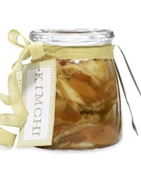 Spicy cabbage, carrot and daikon kimchi