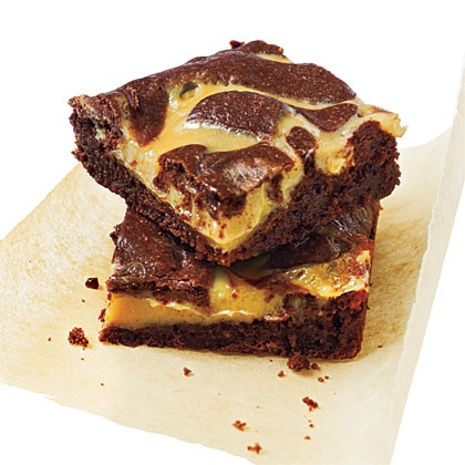 Spicy caramel brownies