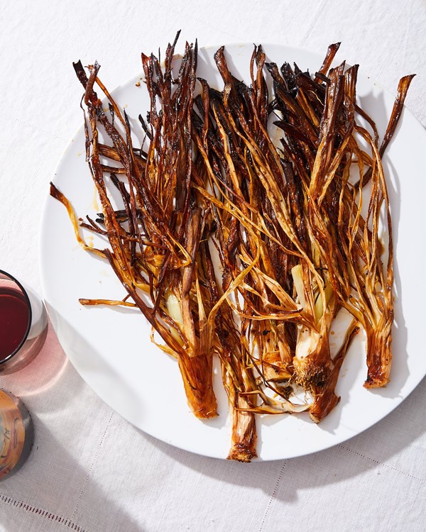 Spicy caramelized leeks with fresh lemon