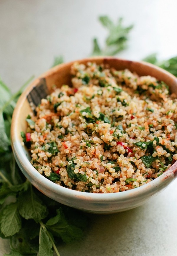 Spicy carrot and quinoa tabbouleh
