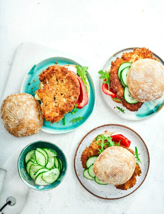 Spicy cauli steak burgers