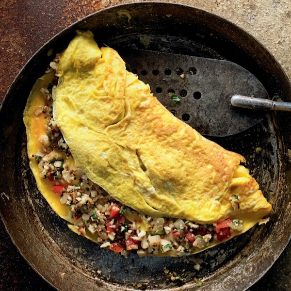Spicy cauliflower omelettes (Gobi ka omlate)