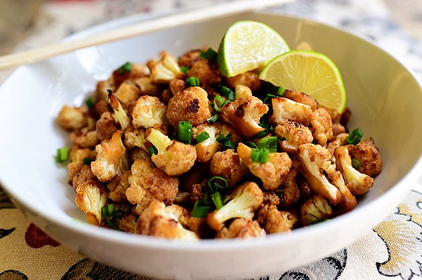 Spicy cauliflower stir-fry