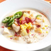 Spicy chicken-corn chowder