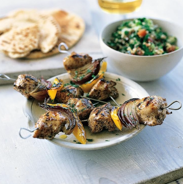 Spicy chicken kebabs