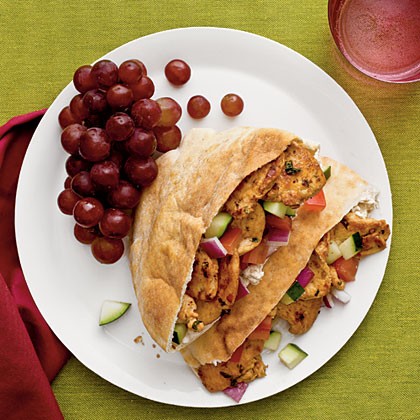 Spicy chicken shawarma