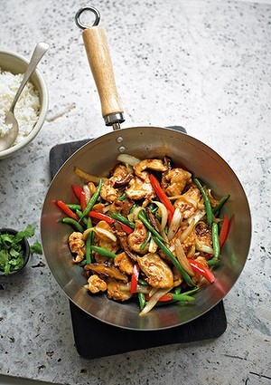 Spicy chicken stir-fry