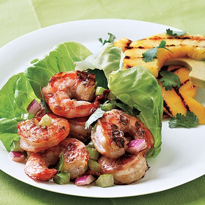 Spicy chipotle shrimp salad