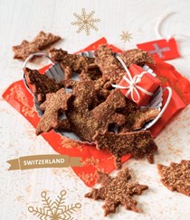 Spicy chocolate Basler brunsli cookies