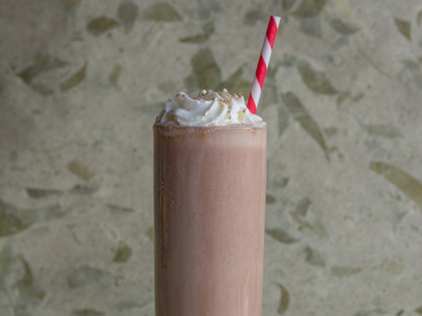 Spicy chocolate pumpkin milkshake