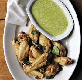 Spicy cilantro chicken wings