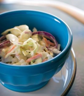 Spicy classic creamy coleslaw