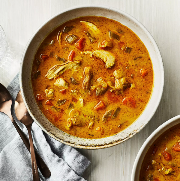 Spicy coconut chicken soup