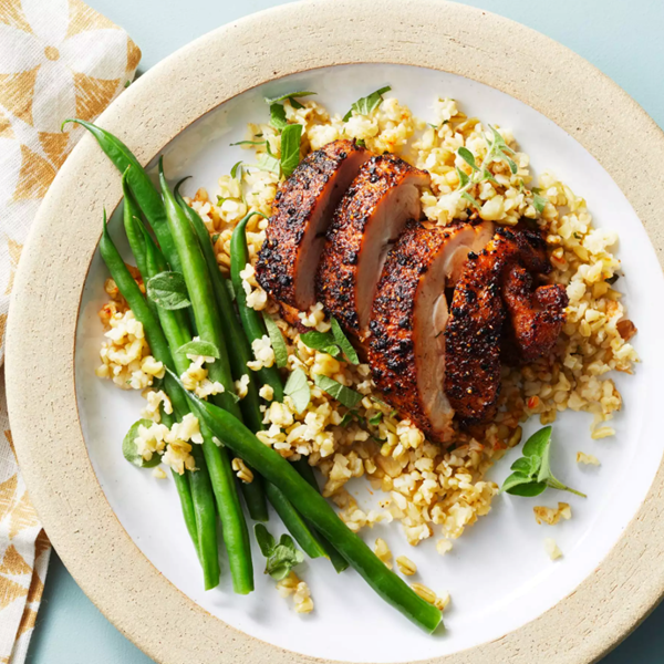 Spicy coriander-cumin chicken thighs
