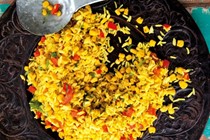 Spicy corn and rice