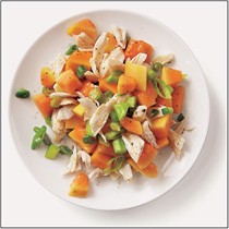 Spicy crab-papaya salad