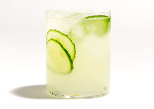 Spicy cucumber margarita