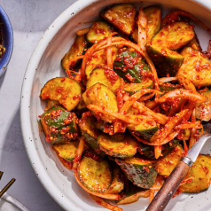 Spicy cucumber salad (Cucumber muchim)