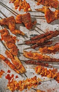 Spicy cumin beef skewers (孜然烤牛肉串)