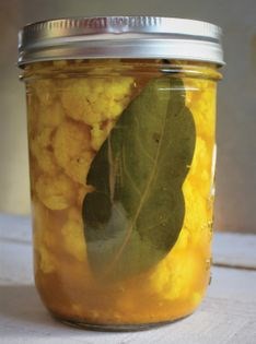 Spicy curried-cauliflower pickles
