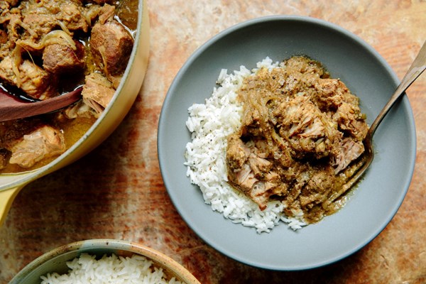 Spicy curry-cumin pork