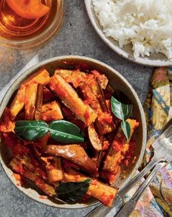 Spicy eggplant (Terung balado)