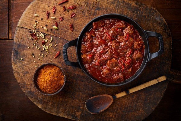 Spicy Eritrean beef stew (Zigni berbere)