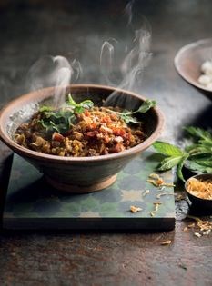 Spicy fermented vegetables (Gundruk)