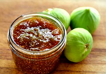 Spicy fig orange microwave jam