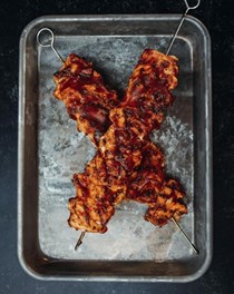 Spicy Filipino BBQ chicken skewers