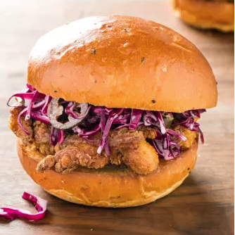 Spicy fried chicken sandwiches