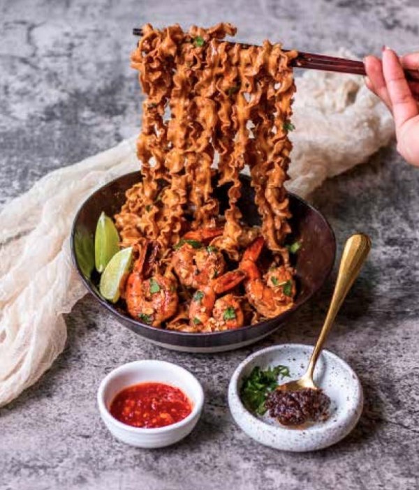 Spicy funky coconut noodles 