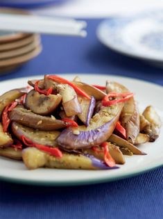 Spicy-garlicky Asian eggplant