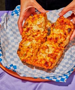 Spicy garlicky corn cheese ciabatta bread
