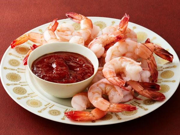 Spicy ginger shrimp cocktail