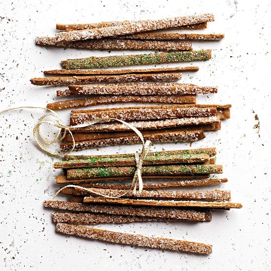 Spicy gingerbread twigs