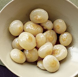 Spicy glazed onions
