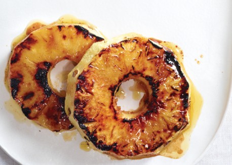 Spicy glazed pineapple