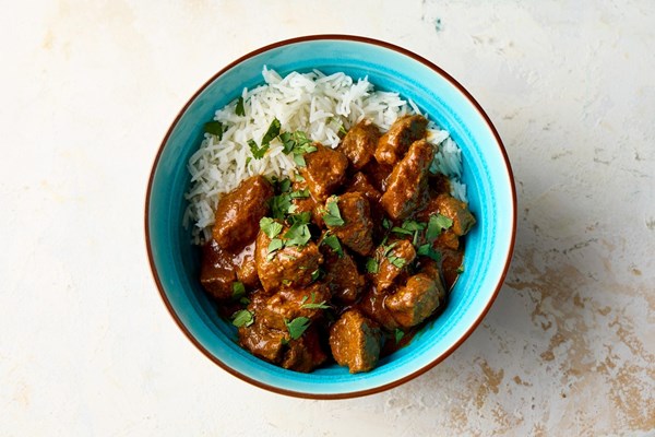 Spicy Goan-style beef vindaloo