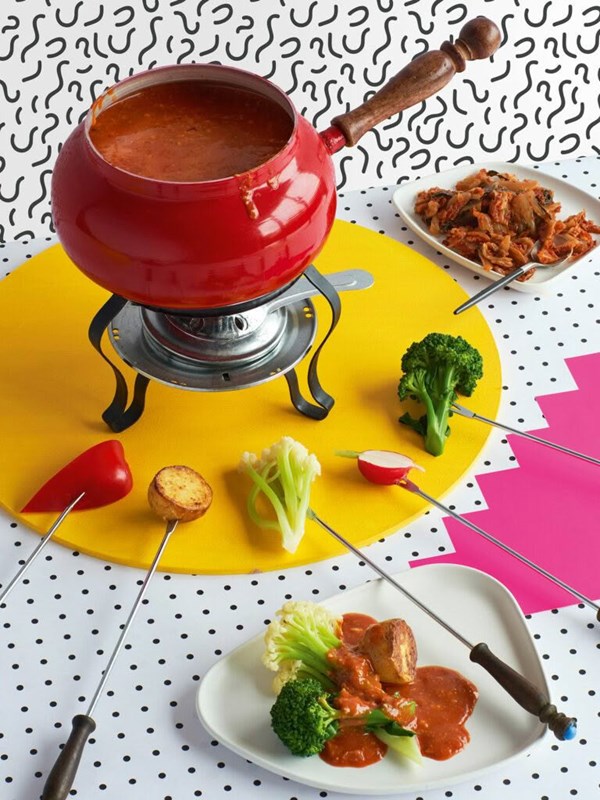 Spicy gochujang & tomato fondue