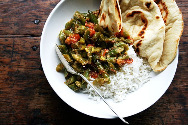 Spicy green beans (Masaledar sem)