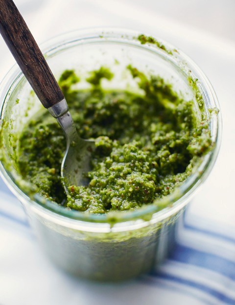 Spicy green pesto
