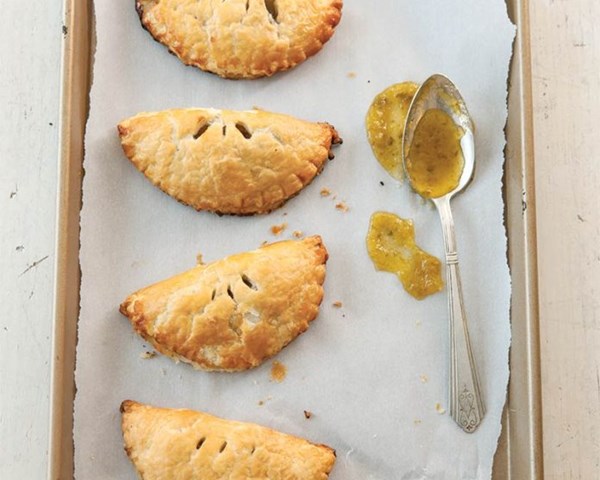 Spicy green tomato jam hand pie filling