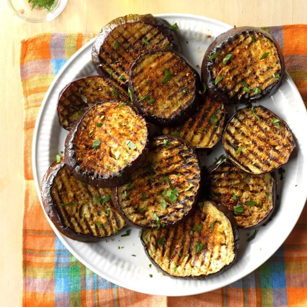 Spicy grilled eggplant