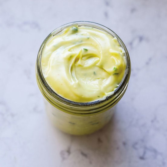 Spicy herb homemade mayo