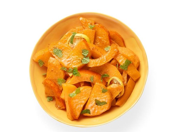 Spicy honey-glazed butternut squash