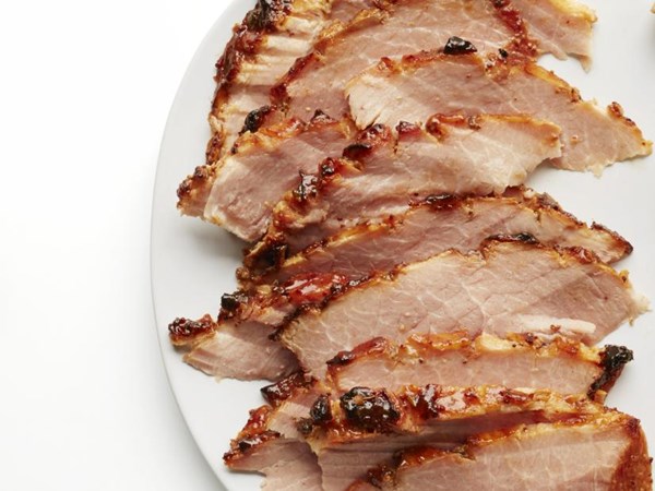 Spicy honey-glazed ham