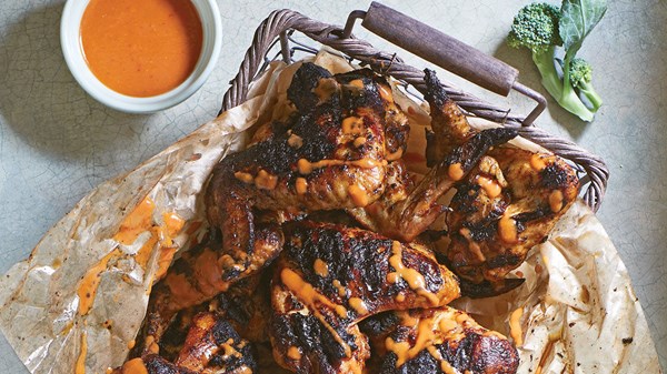 Spicy honeyed chicken wings